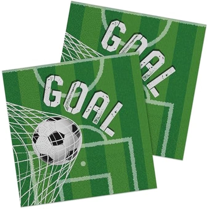 NAPKINS FOOTBALL PARTY 33 X 33 CM PAPER NAPKINS FOOTBALL PARTY NAPKINS - Image 1